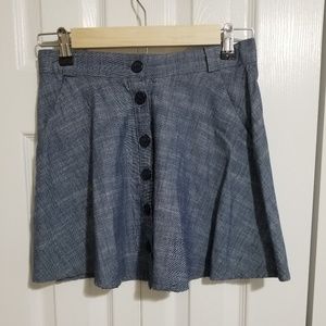 JOE B MINI BUTTON-UP SKIRT